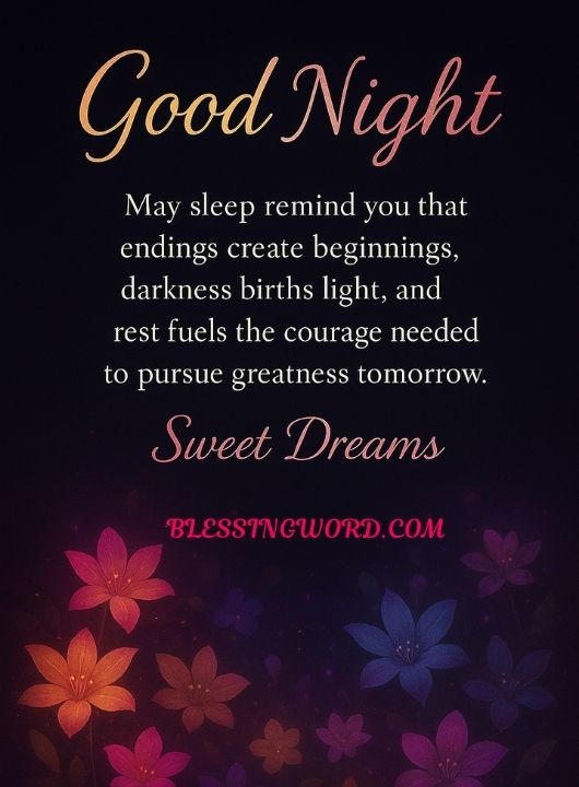 Inspirational Good Night Blessings