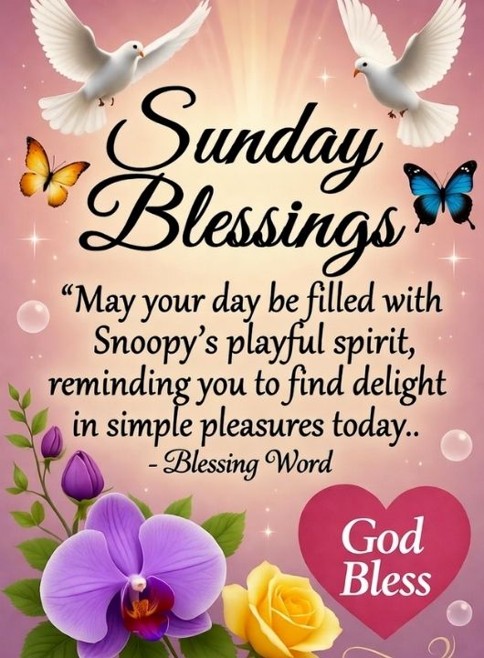 Snoopy Sunday Blessings