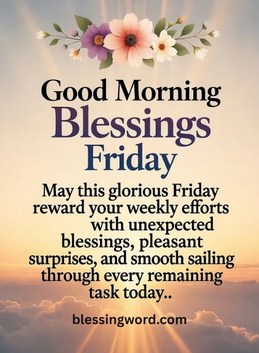 Good Morning Blessings Friday