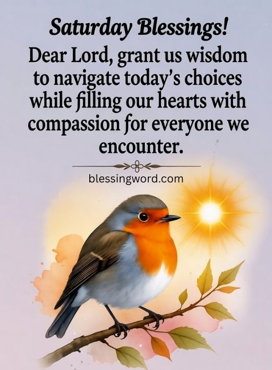 Good Morning Saturday Blessings and Prayers