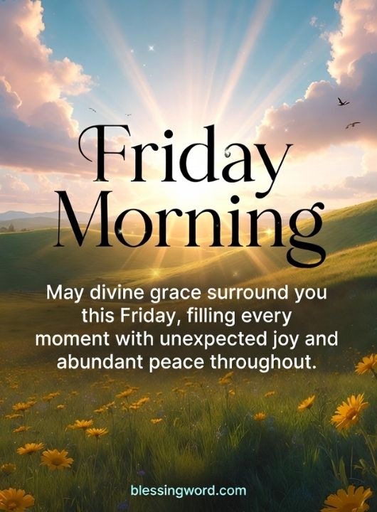 Good Morning Friday Blessings