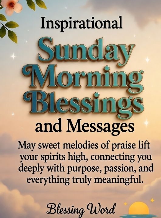 Inspirational Sunday Morning Blessings