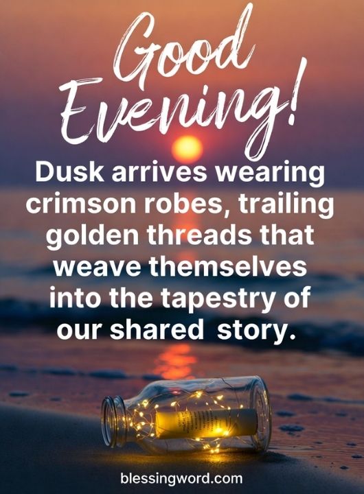 Poetic Good Evening Messages to My Love