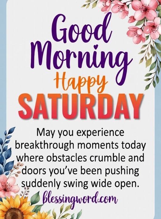 Powerful Saturday Prayers and Blessings