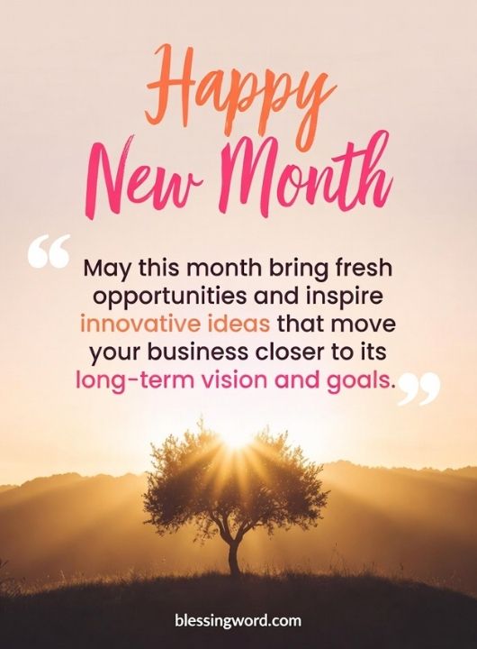 Professional New Month Wishes to Strengthen Client Trust