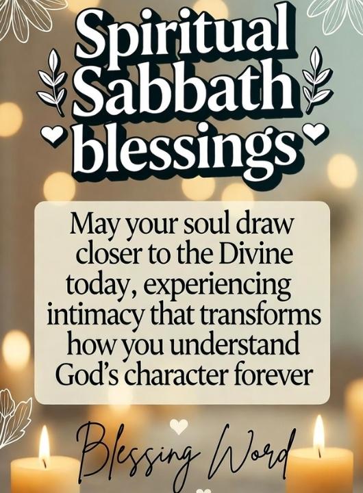 Spiritual Sabbath blessings