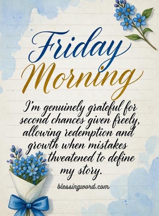 Thankful Good Morning Friday Messages