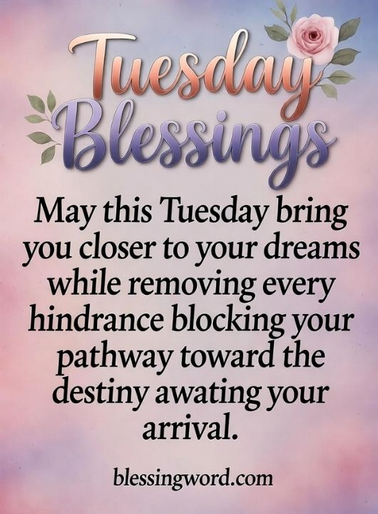 Tuesday Blessings Message