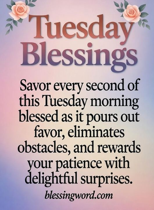 Tuesday Morning Blessed