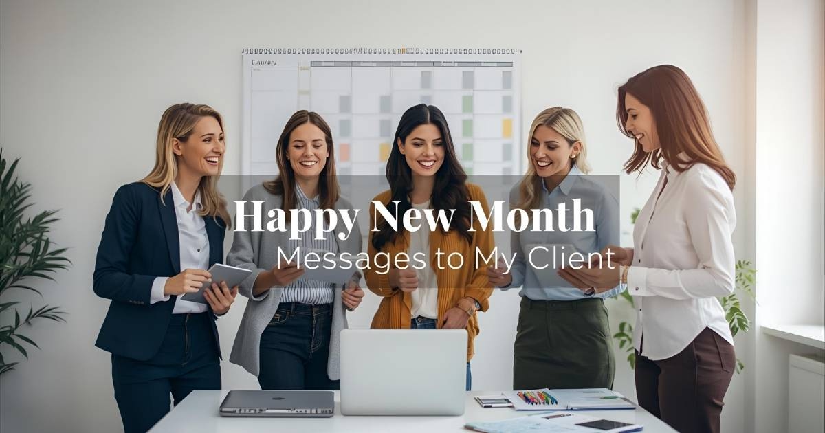 New Month Messages to Clients