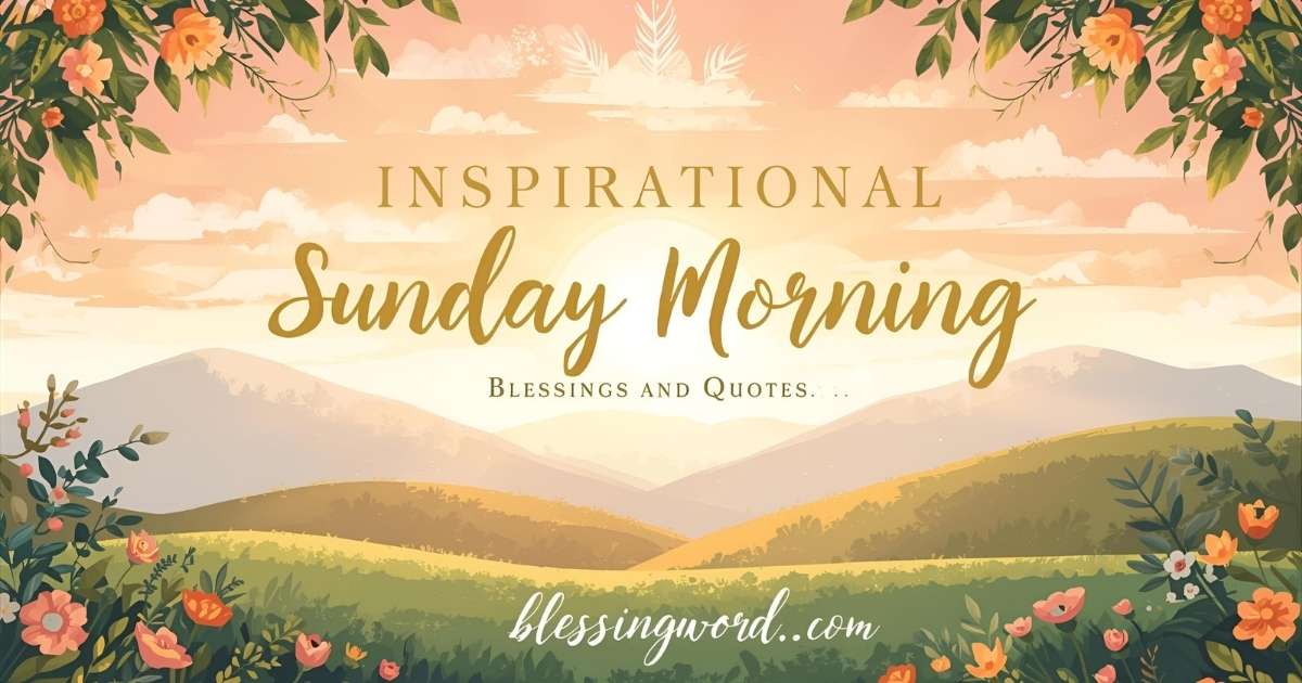 Inspirational Sunday Morning Blessings