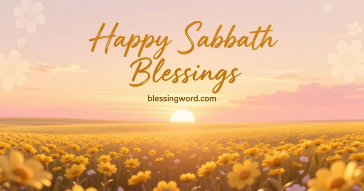 Happy Sabbath blessings